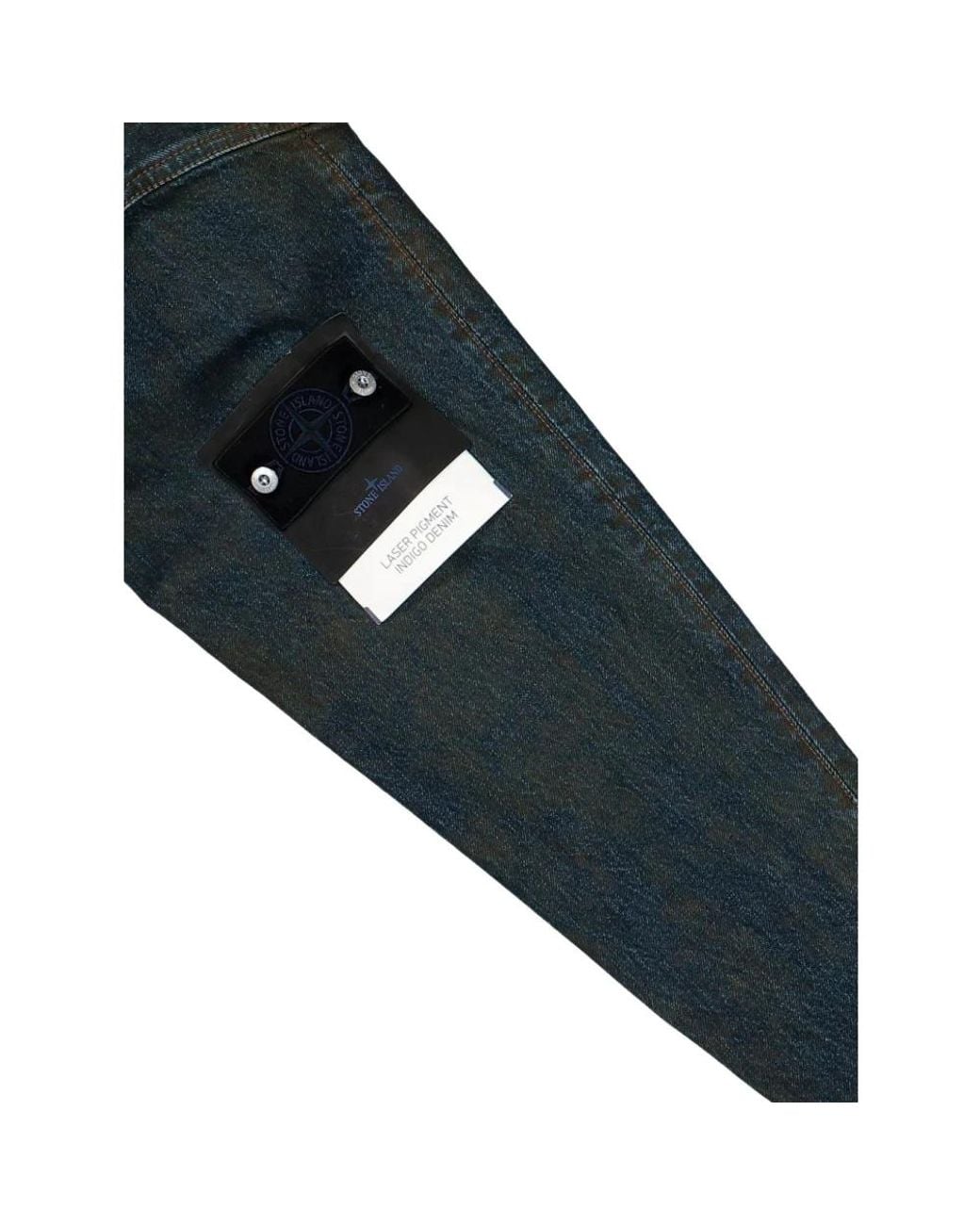 Stone Island Green Denim Jackets for men