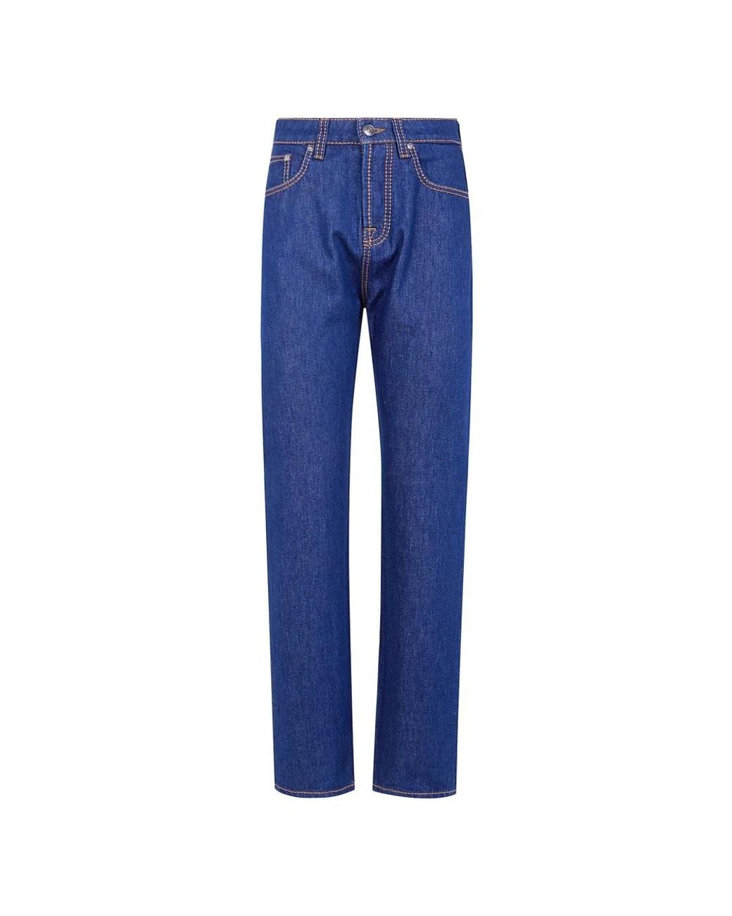 Versace Blue Straight Fit Jeans
