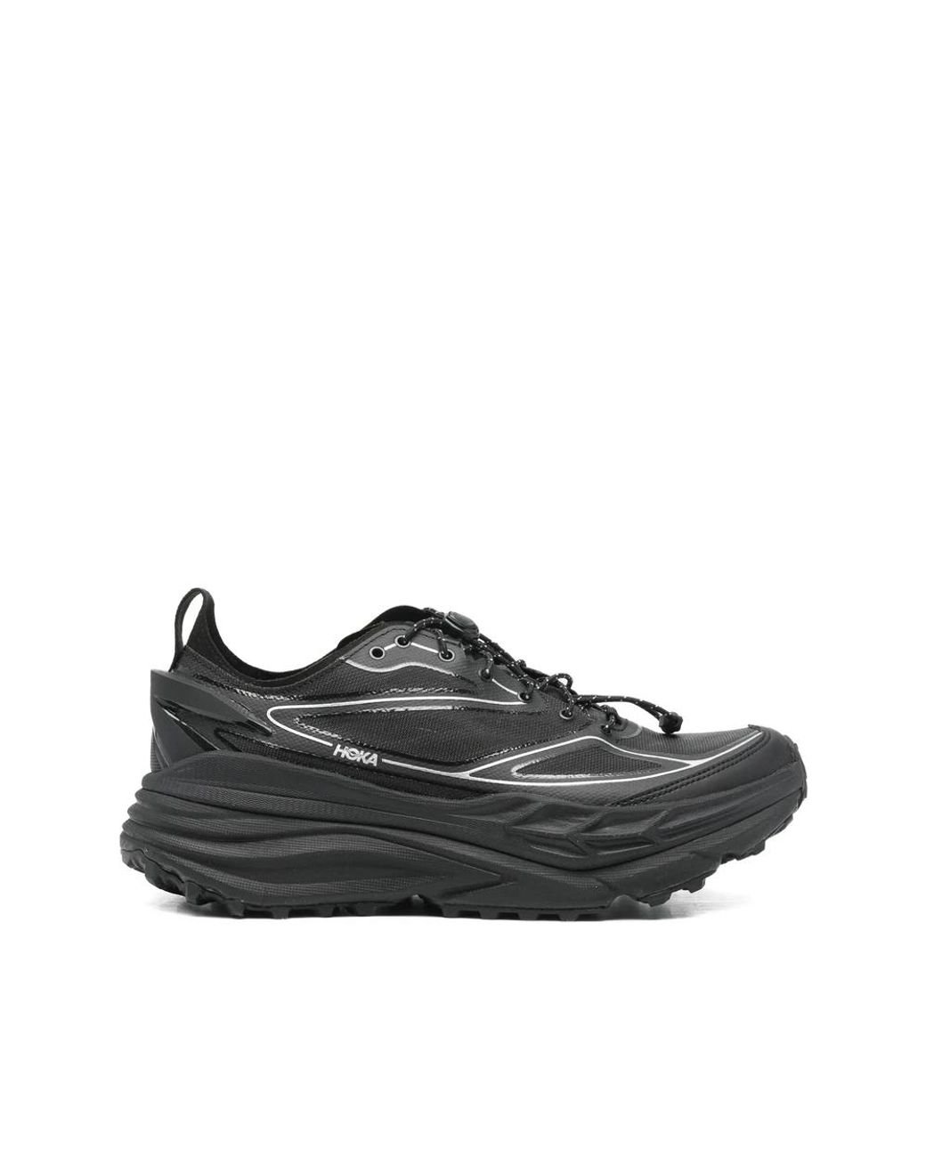 Hoka One One Black 'Stinson One7' Sneakers for men