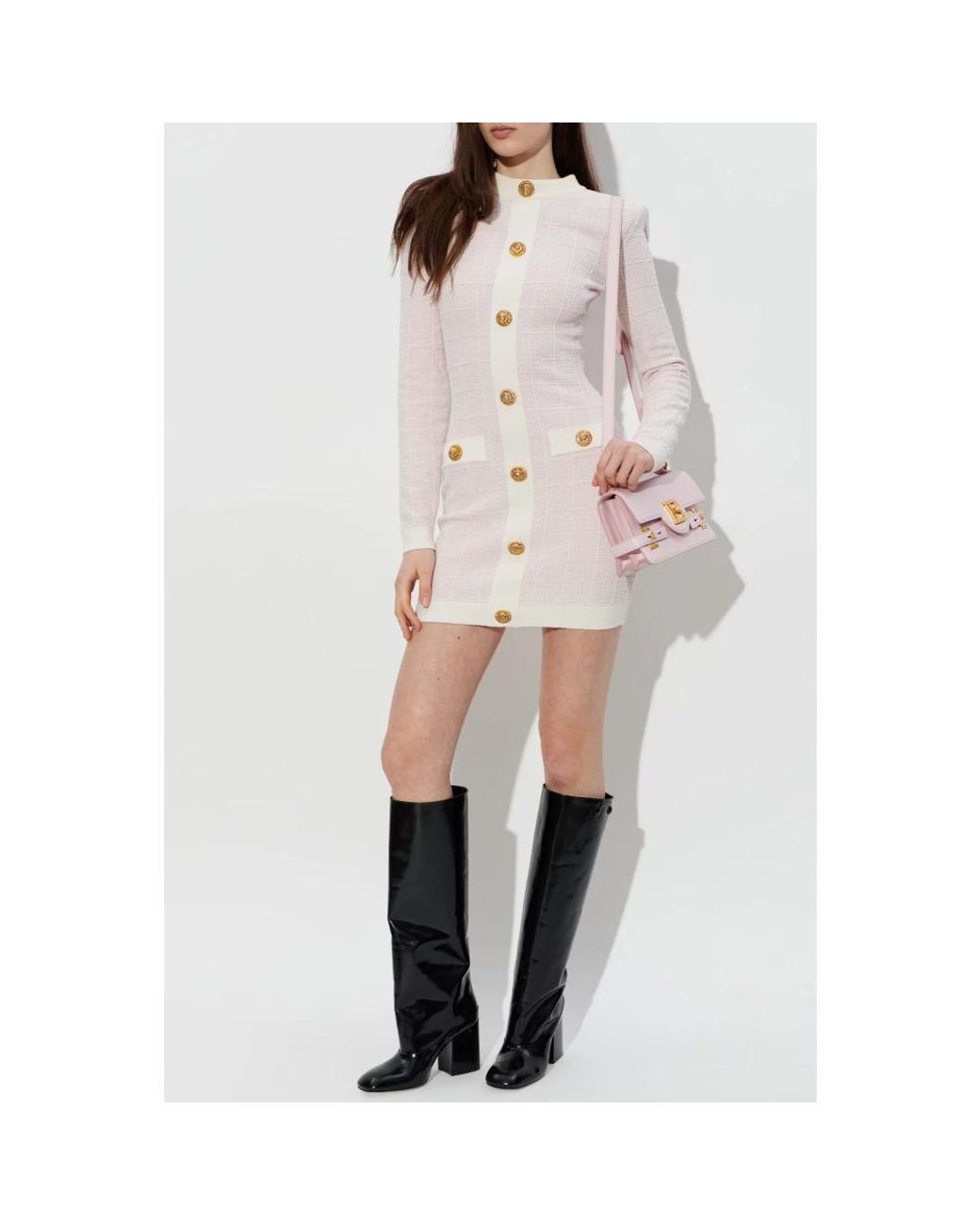 Short Dresses Balmain de color White