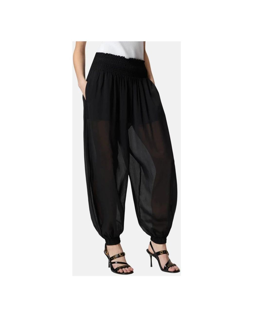 Pinko Black Tapered Trousers