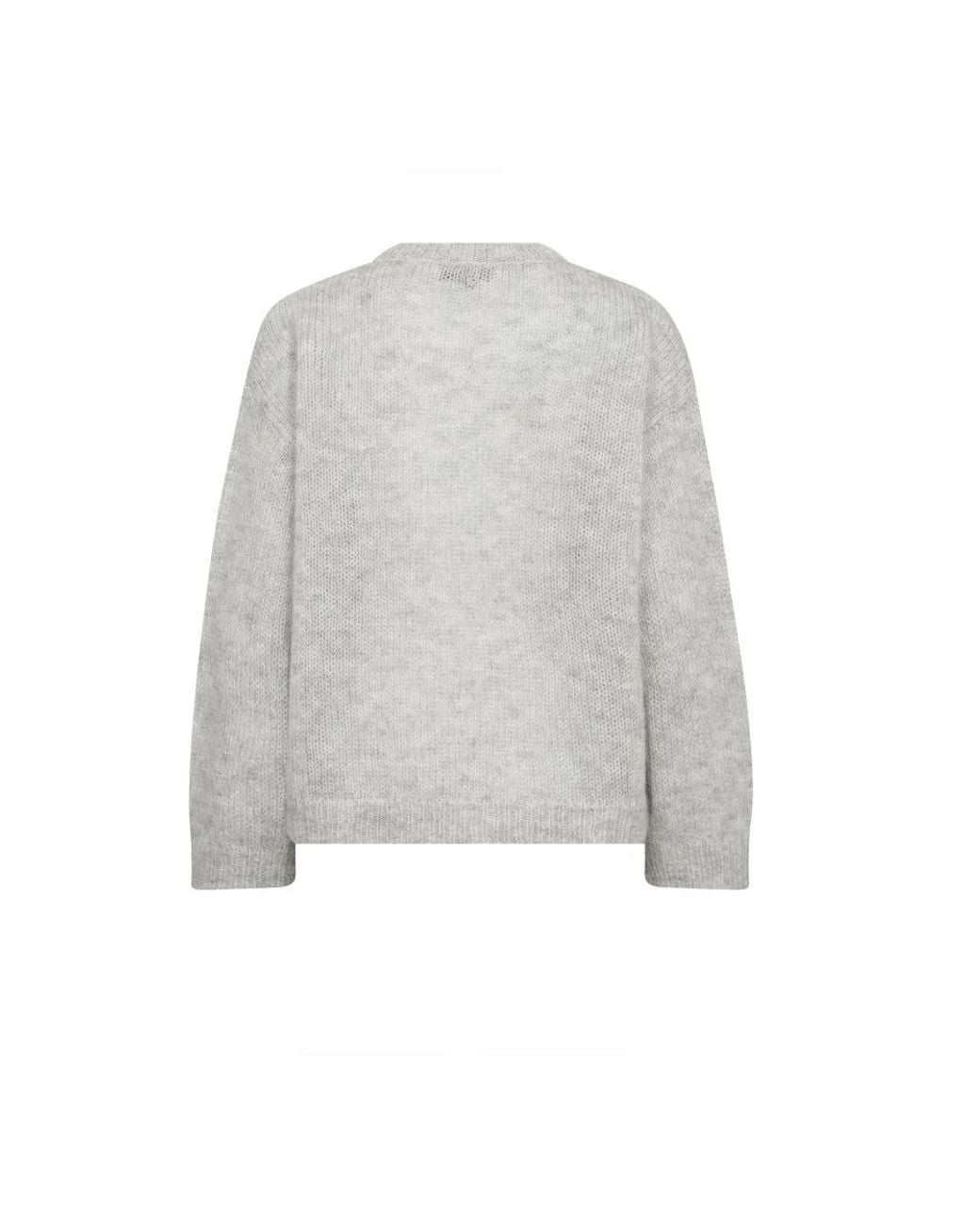 Mos Mosh Gray Round-Neck Knitwear