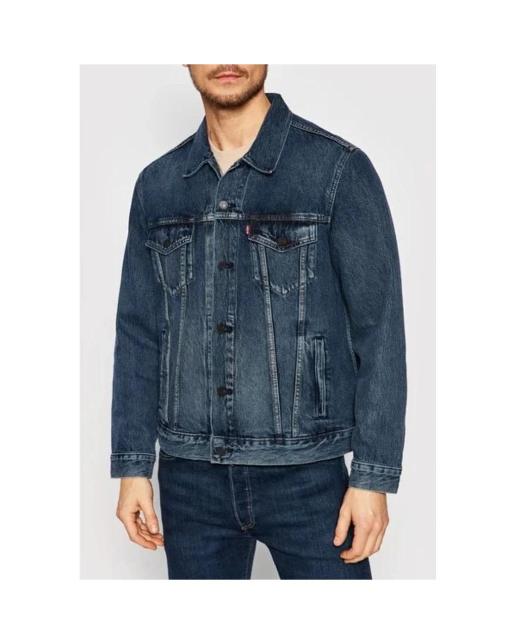 Levi's Jas Mannen Trucker in het Blue voor heren