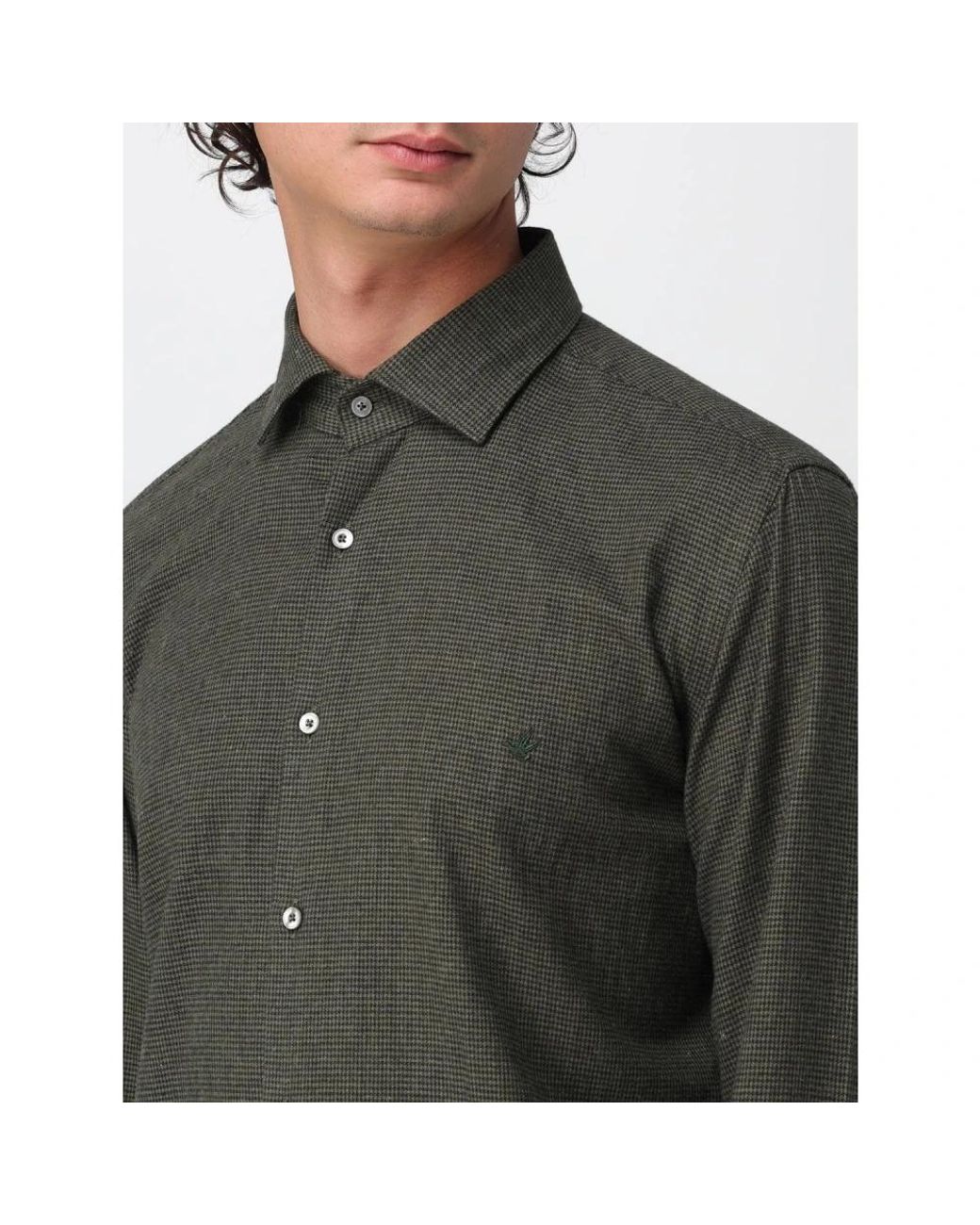Brooksfield Gray Casual Shirts for men