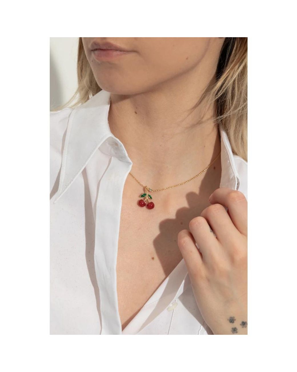 Necklaces COACH en coloris Metallic