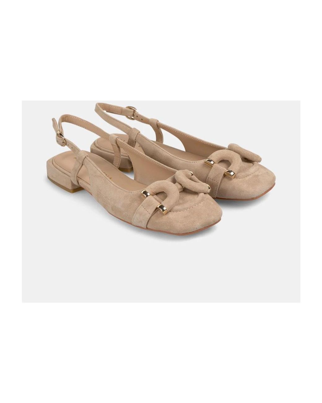 Alma En Pena. Natural Ballerina Shoes