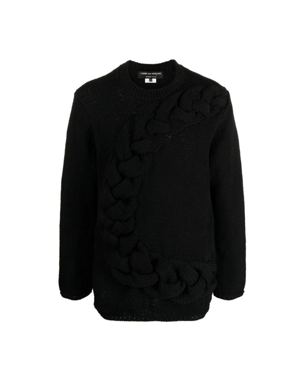 Issey Miyake Black Round-Neck Knitwear for men