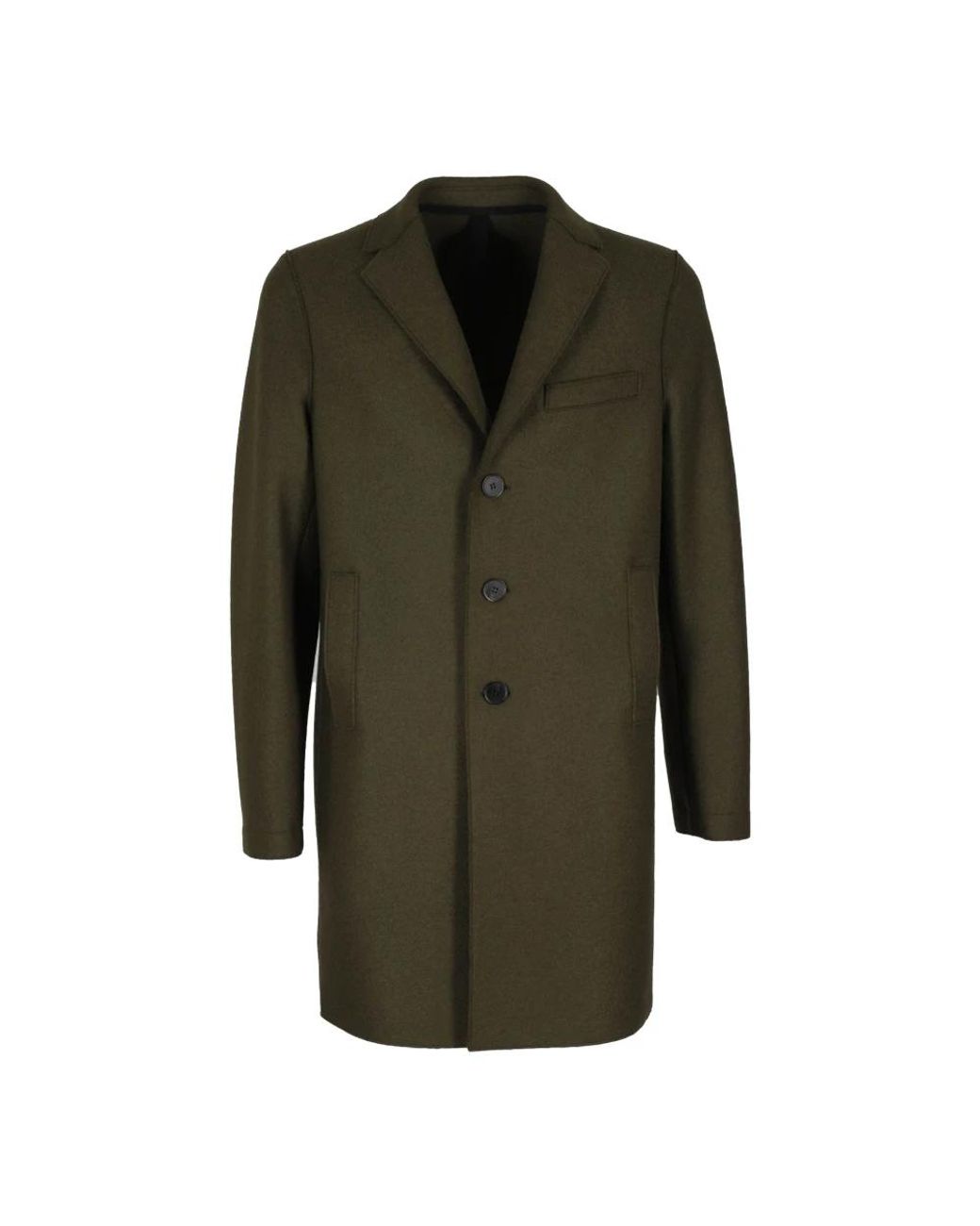 Harris Wharf London Green Single-Breasted Coats for men