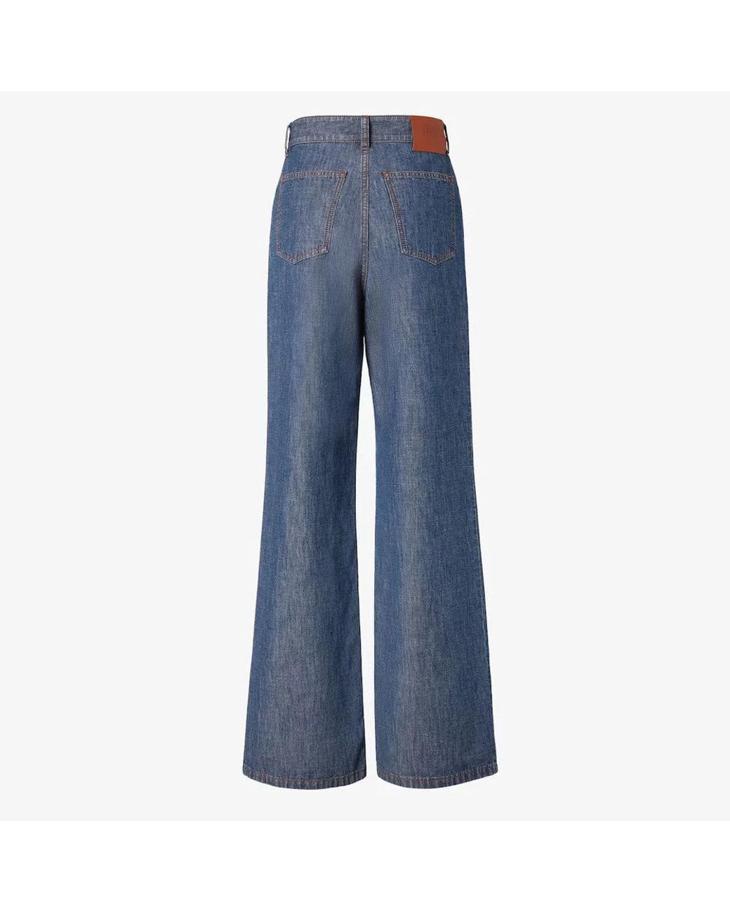 Fendi Blue Long Jeans