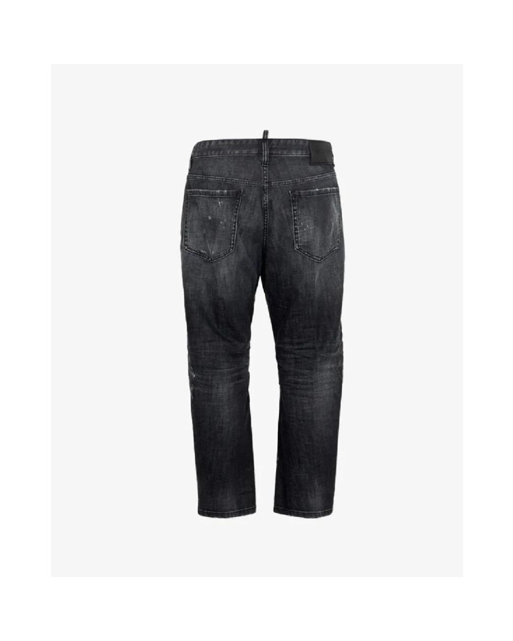 DSquared² Gray Straight Fit Jeans for men