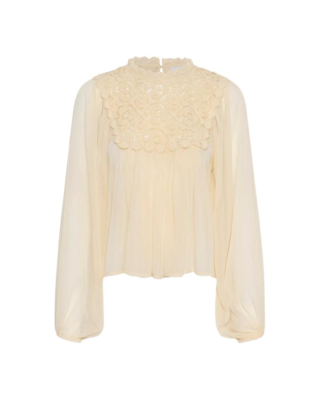 Saint Tropez Overhemden ,Blouse in het Natural