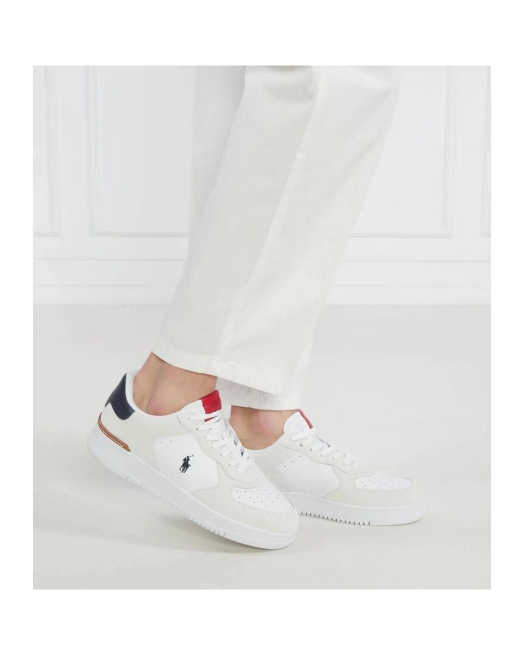 Ralph Lauren White Sneakers Master Court for men