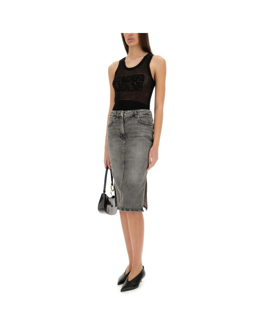 Moschino Black Sleeveless Tops