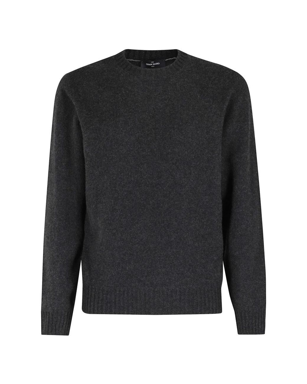 Gran Sasso Black Round-Neck Knitwear for men