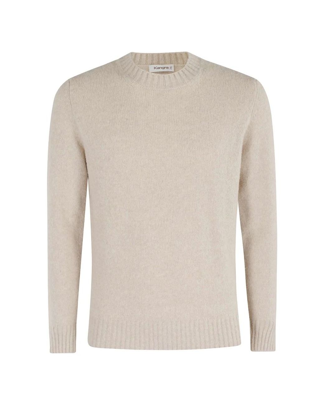 Kangra Natural Round-Neck Knitwear for men