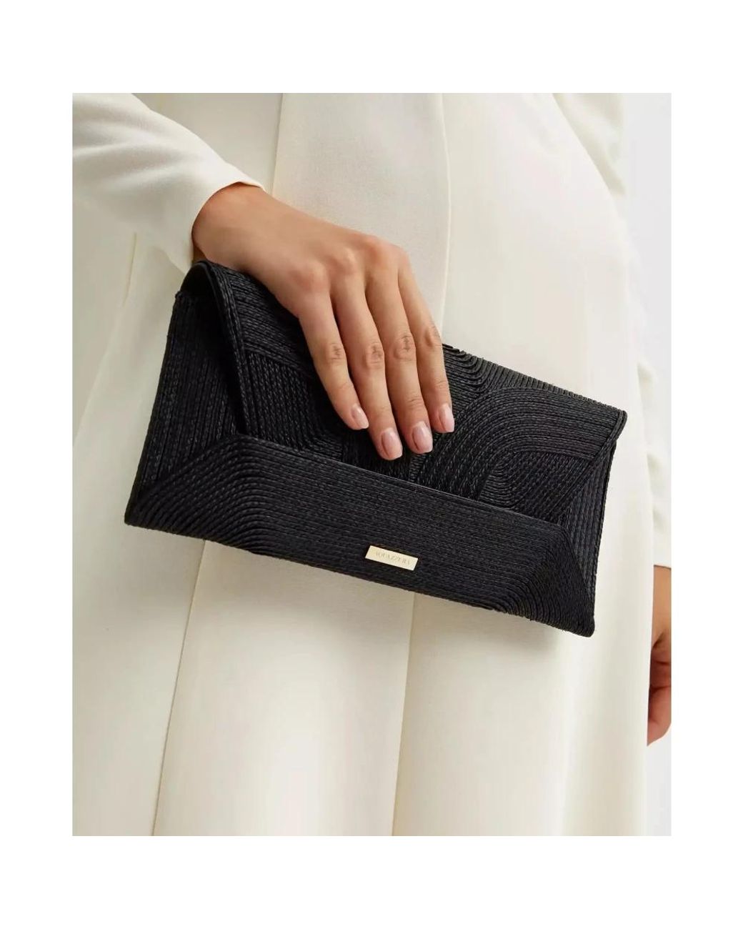 Aquazzura Black Clutches