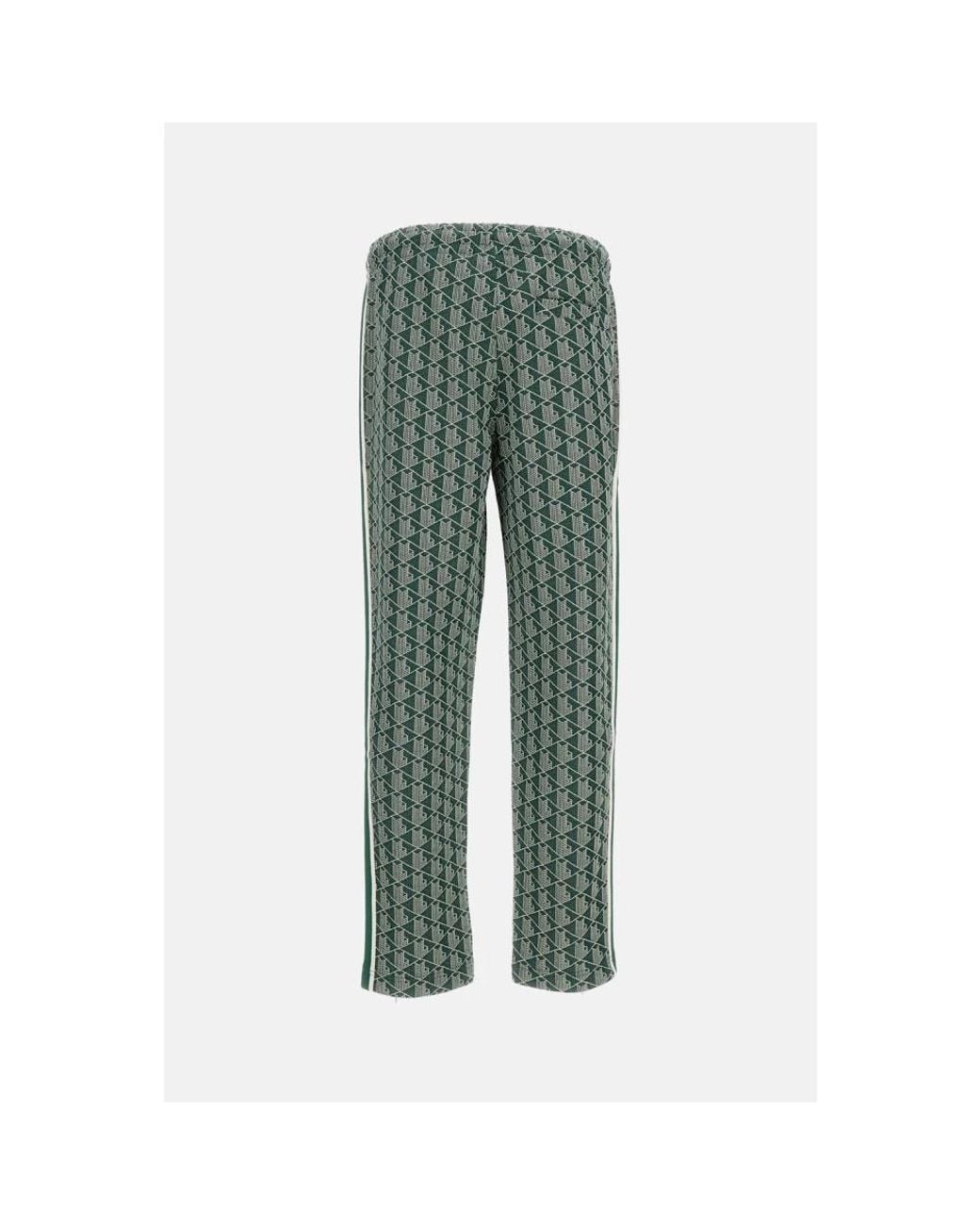 Lacoste Green Straight Trousers for men