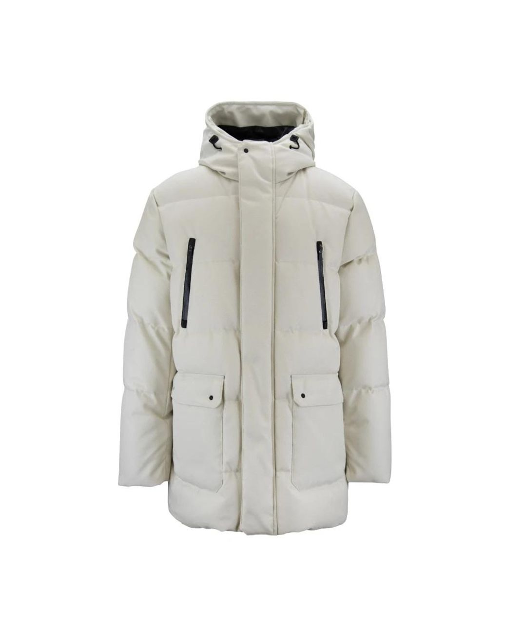 Herno Zip-Up Donsjack in het Gray voor heren