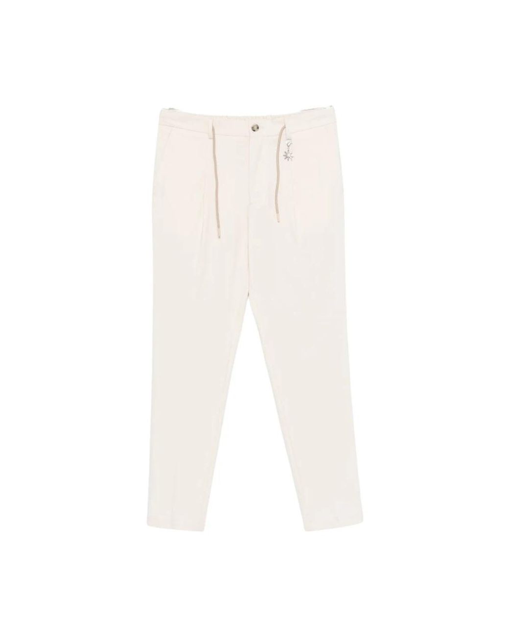 Manuel Ritz Drawstring Charm Broeken in het White voor heren