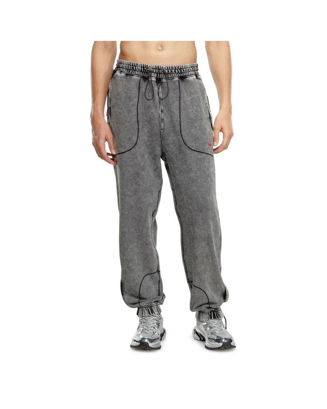 DIESEL Gray Sweatpants for men