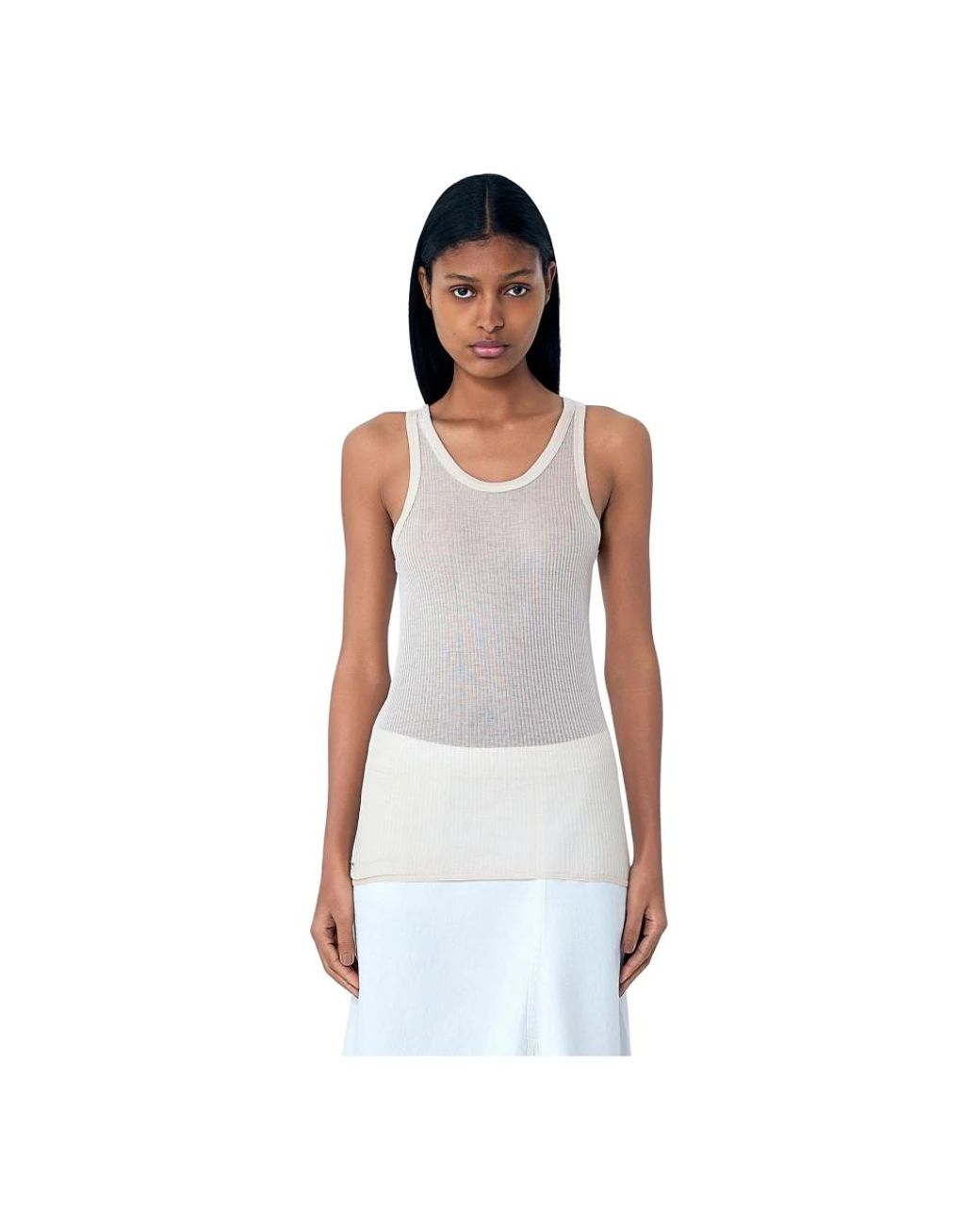 Lemaire White Sleeveless Tops