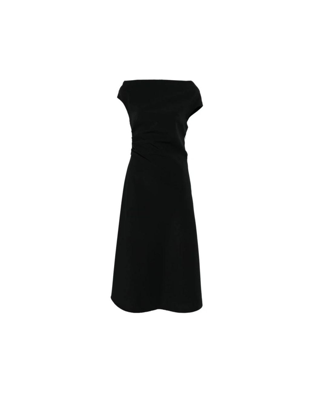P.A.R.O.S.H. Black Midi Dresses