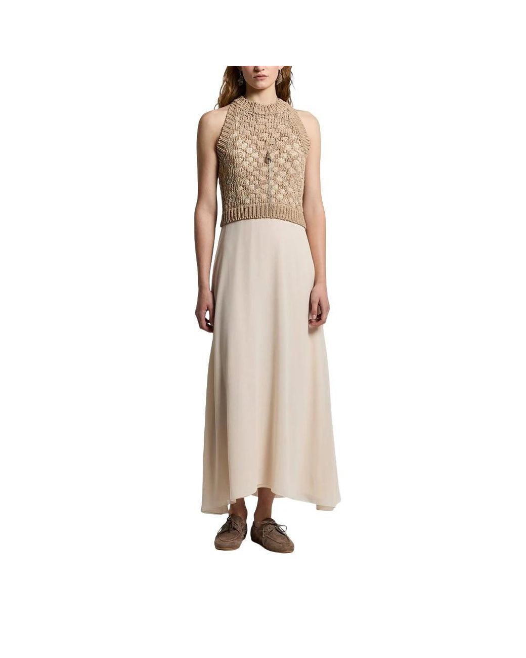 Peserico Natural Midi Dresses
