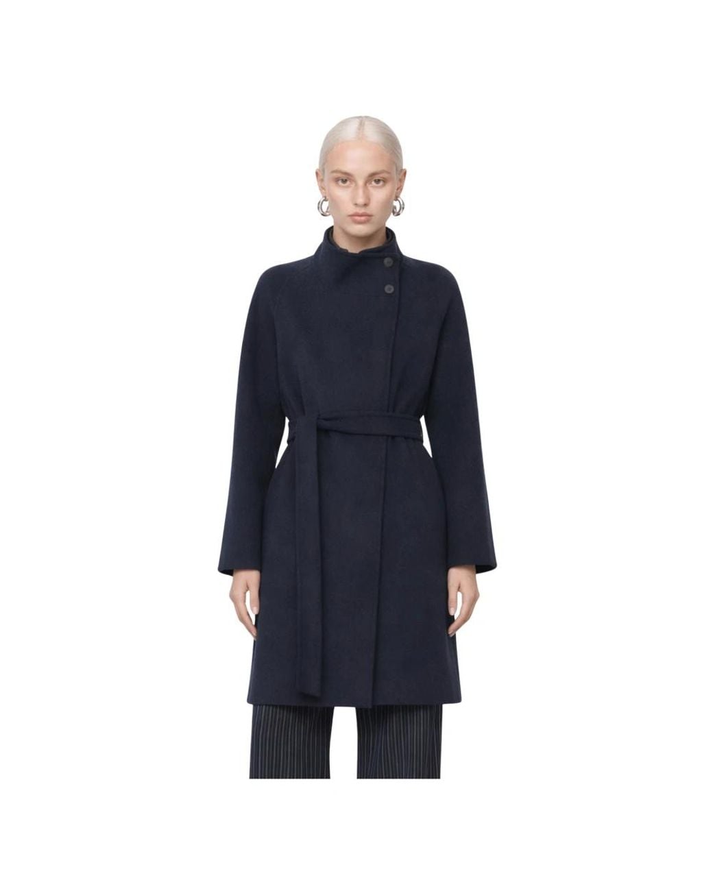 Kocca Blue Belted Coats