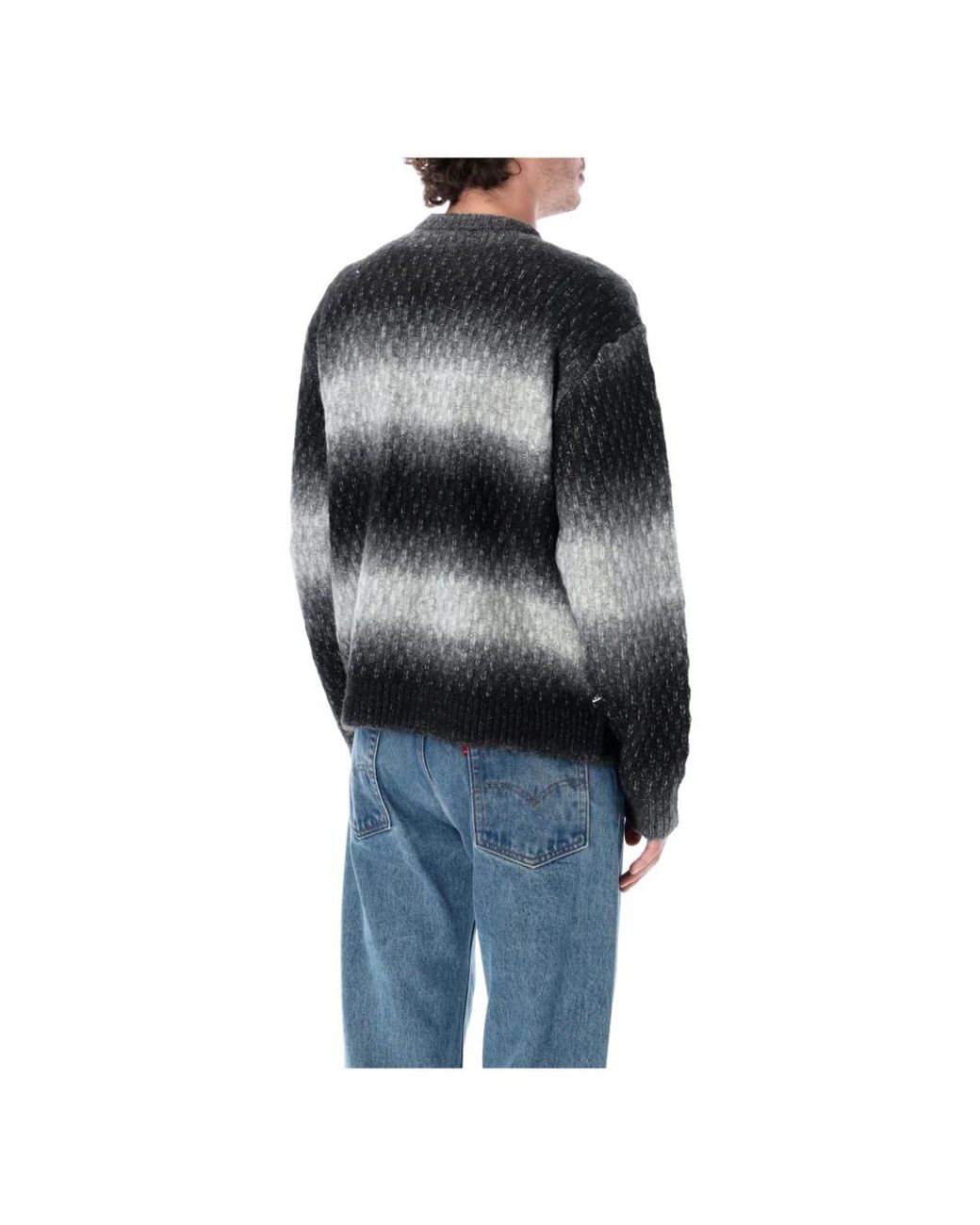 Obey Haze Gradient Pullover in Black für Herren