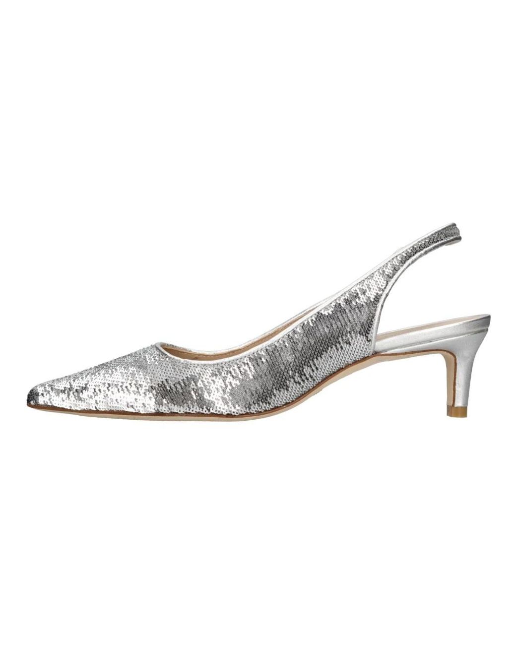 Stuart Weitzman White Stuart 50 Slingpumps