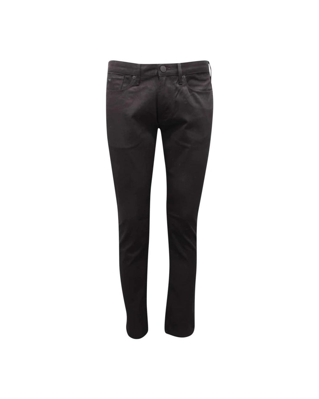 Armani Black Slim-Fit Trousers for men