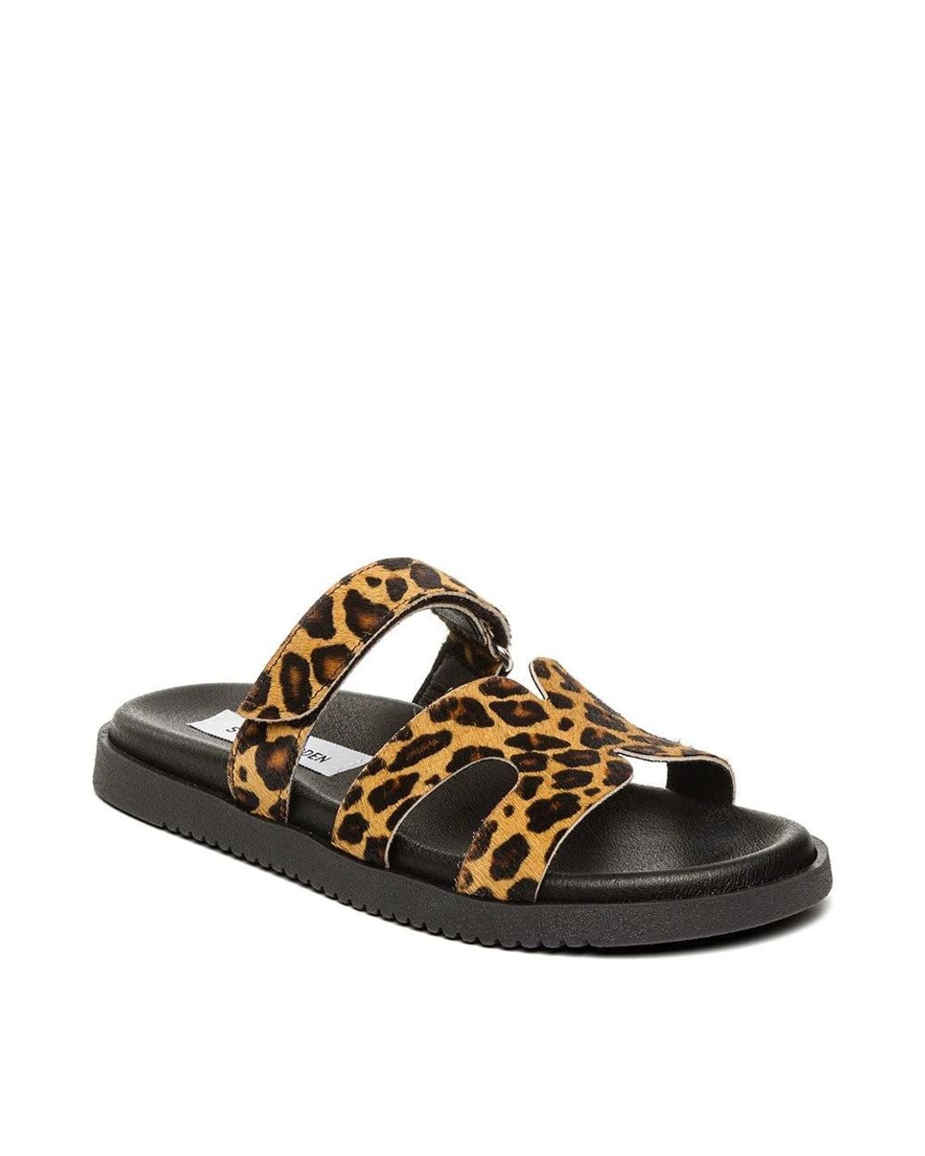 Steve Madden Brown Missilel Flatform Slide Sandals