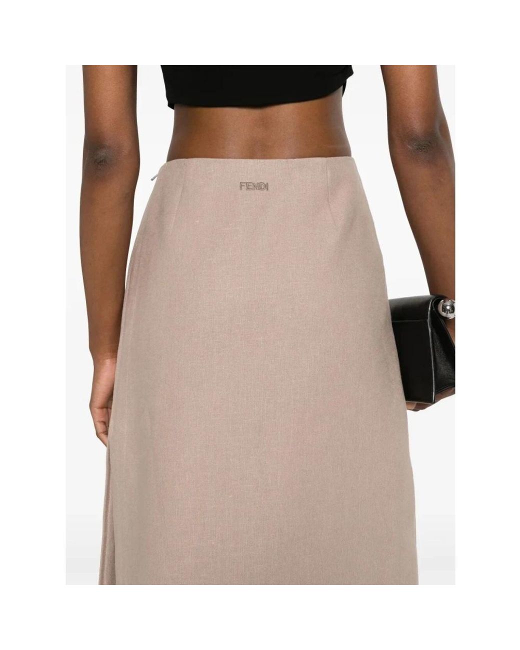 Midi Skirts Fendi de color Natural
