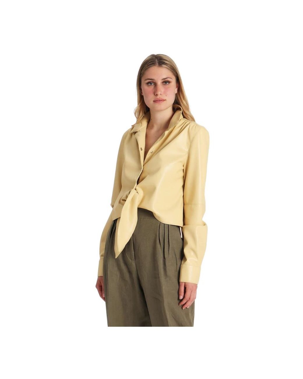 Erika Cavallini Semi Couture Metallic Shirts