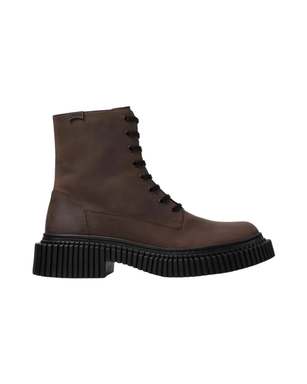 Camper Brown Lace-Up Boots for men