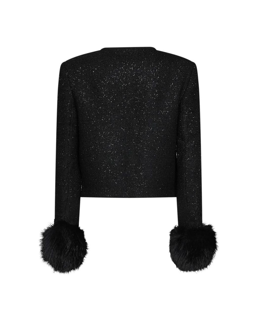 Self-Portrait Black Tweed Jackets