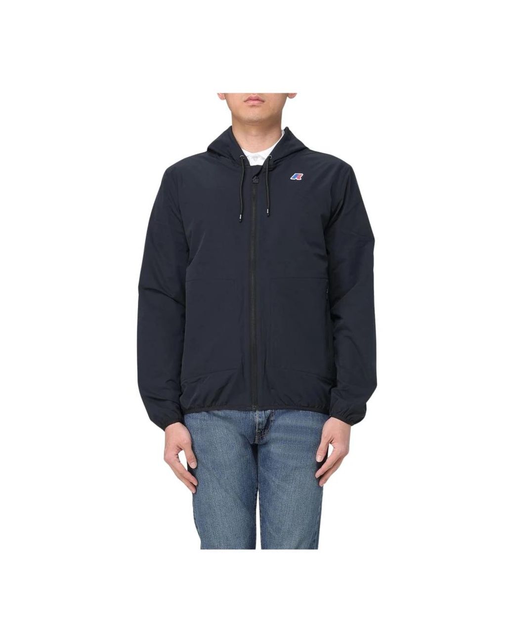 K-Way Jassen ,Zwart ,Claude Jacket in het Blue voor heren