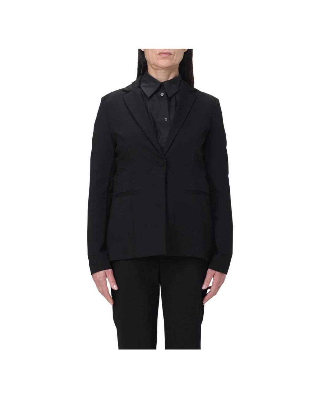 Maliparmi Jassen ,Zwart ,Giacca Milano Sti Blazer in het Black