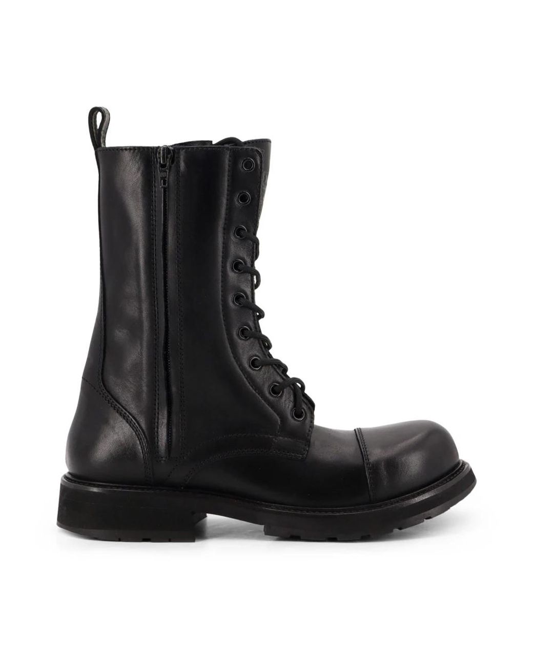 Balenciaga Black Lace-Up Boots