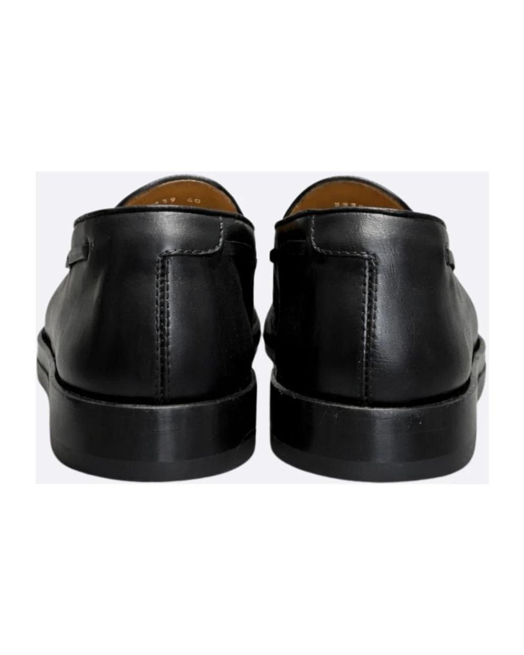 Doucal's Black Boat Shoes for men