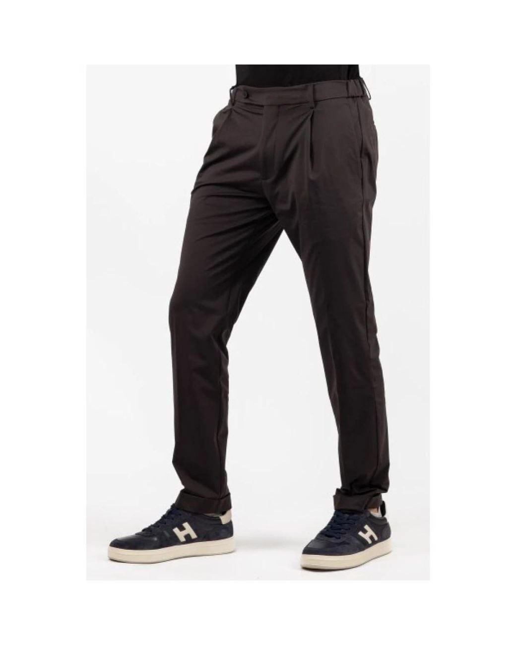 Berwich Black Suit Trousers for men
