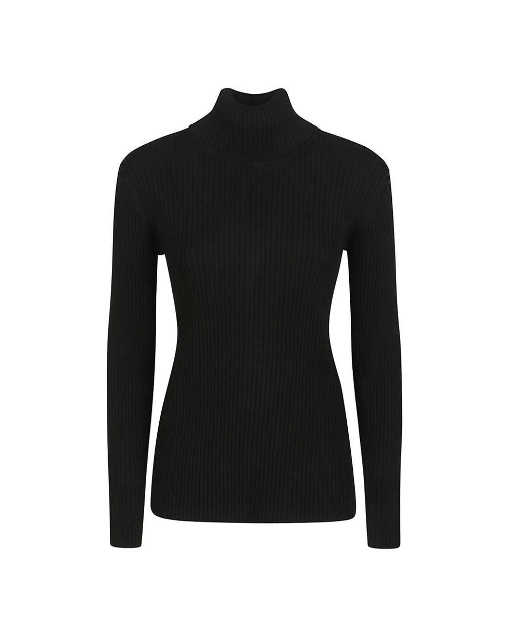 P.A.R.O.S.H. Black Rilla Rollkragenpullover