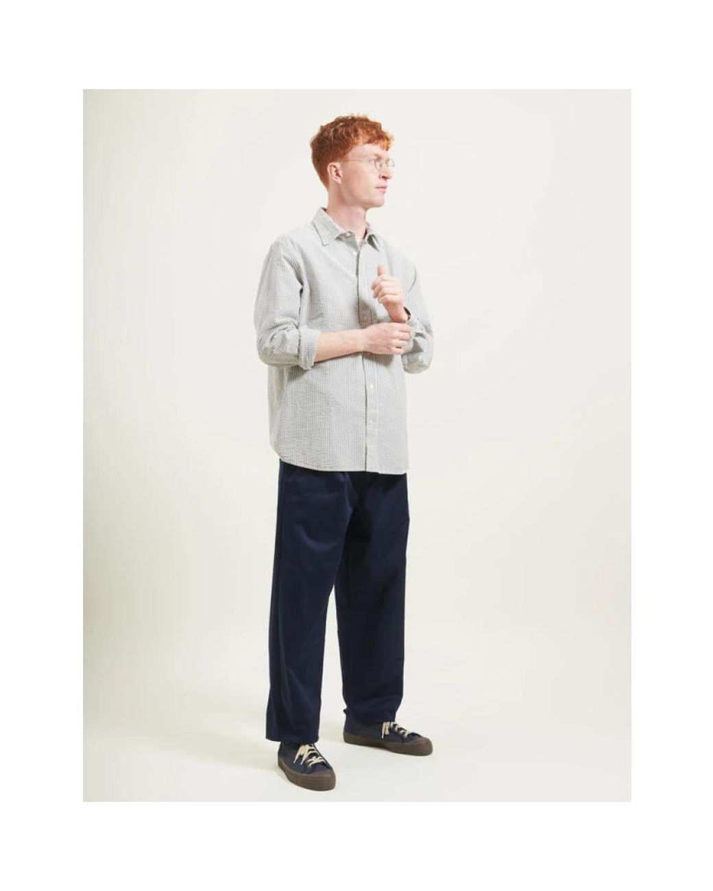 Straight Trousers Forét de hombre de color Blue