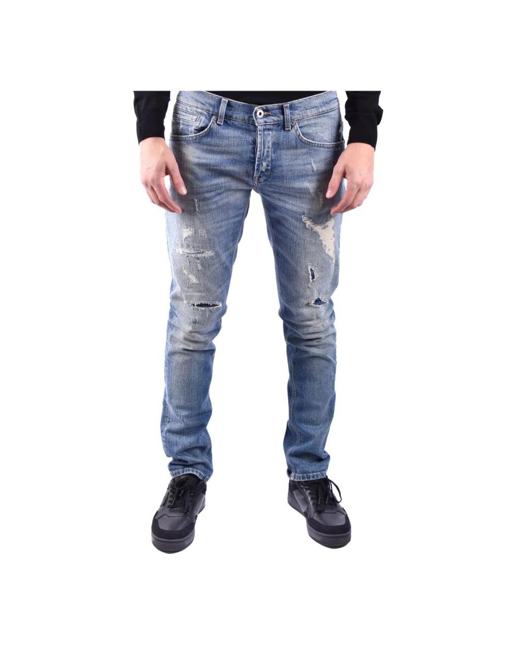 Dondup Blue Straight Fit Jeans for men