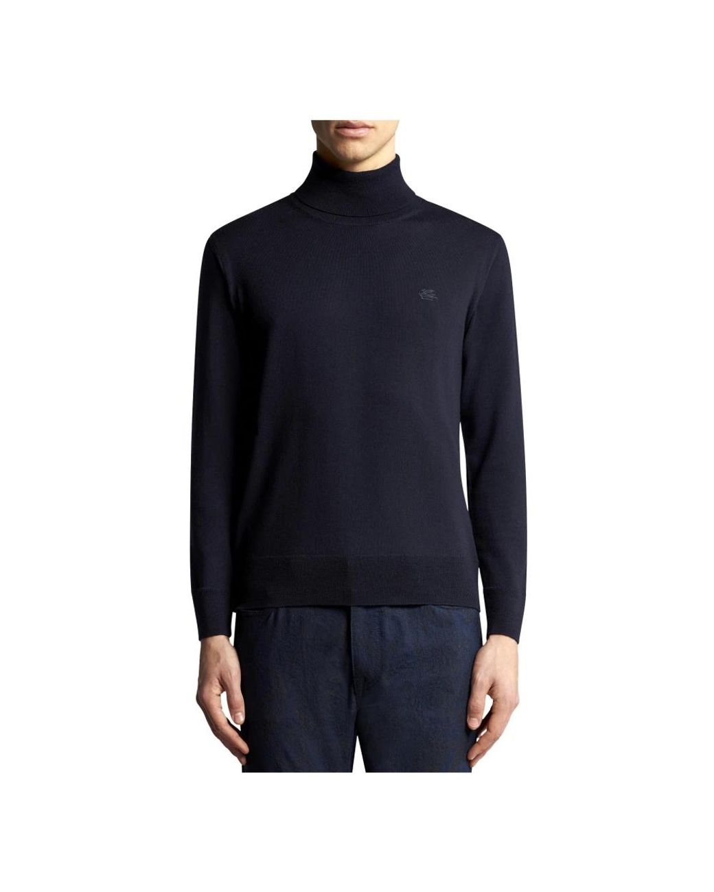 Etro Blue Turtlenecks for men