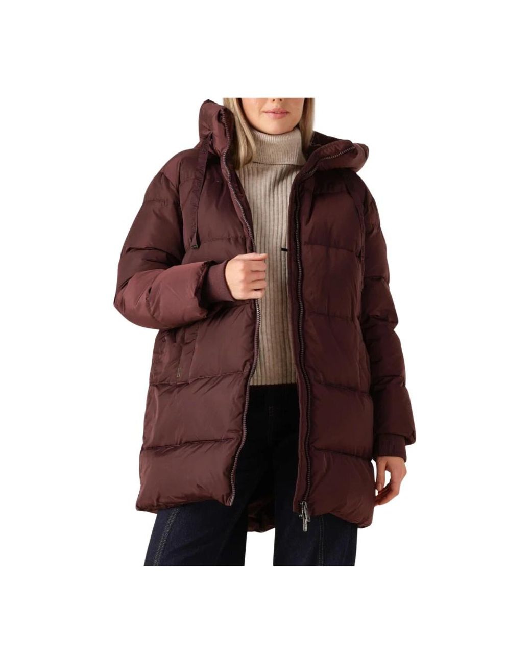 Mos Mosh Jassen ,Rood ,Wol Mmnova Avon Down Jacket in het Brown