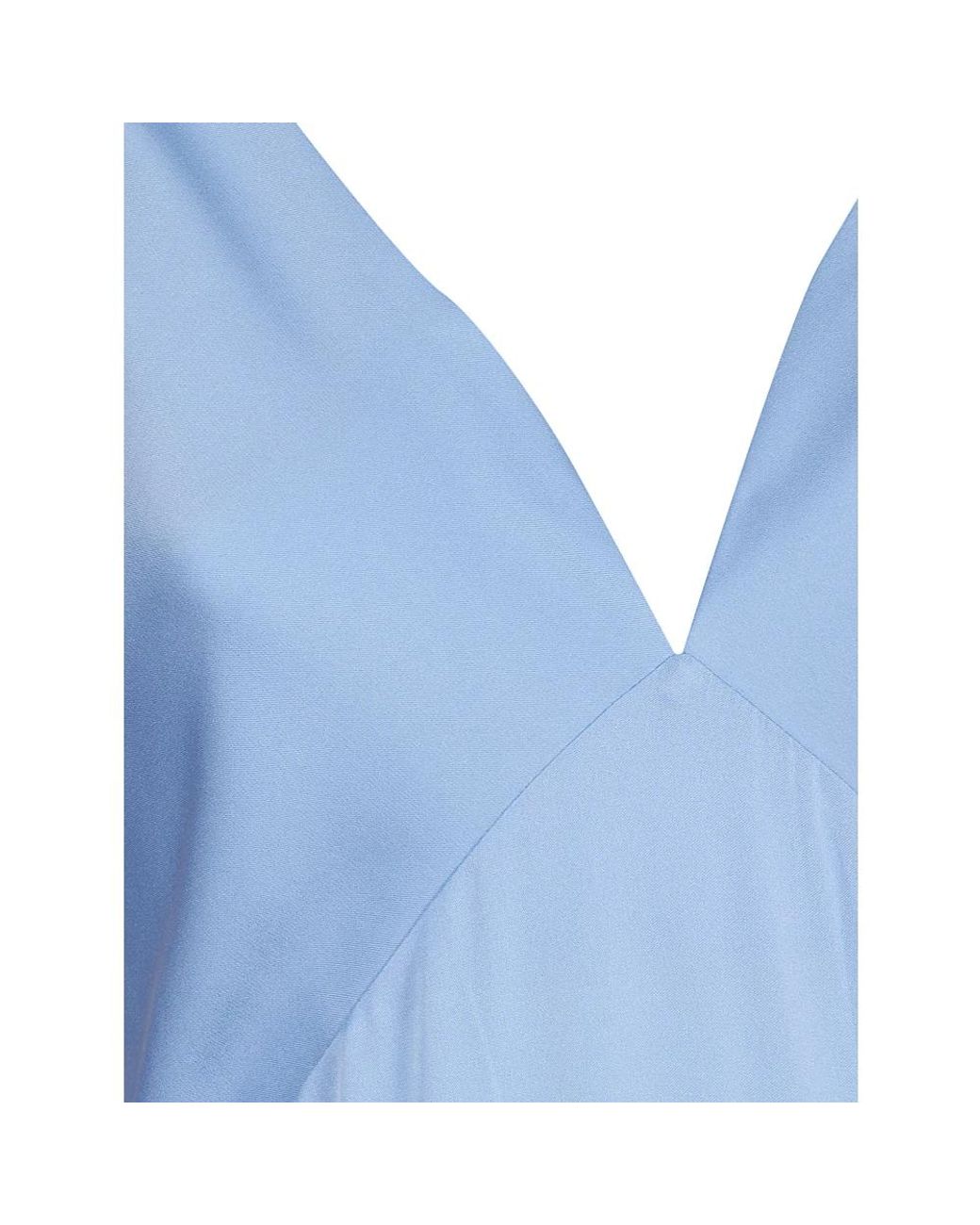 Silk95five Blue Midi Dresses