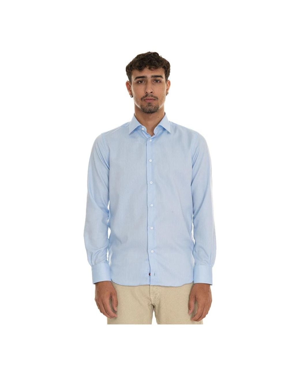 Carrel Blue Casual Shirts for men