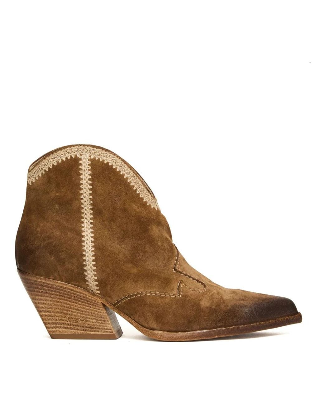 Elena Iachi Brown Cowboy Boots