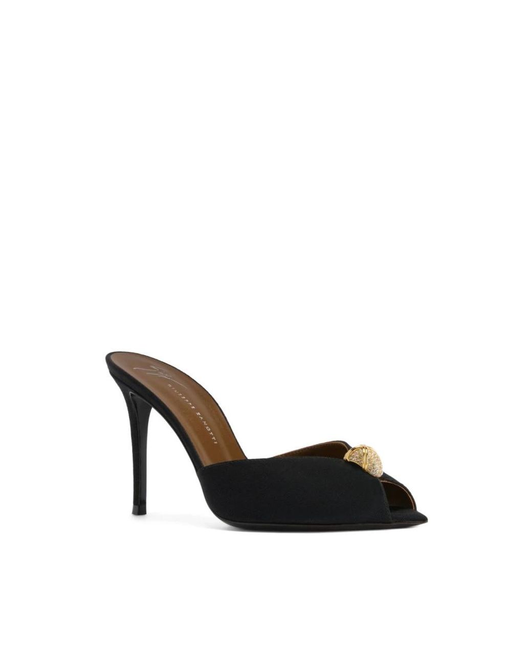 Giuseppe Zanotti Black Heeled Mules